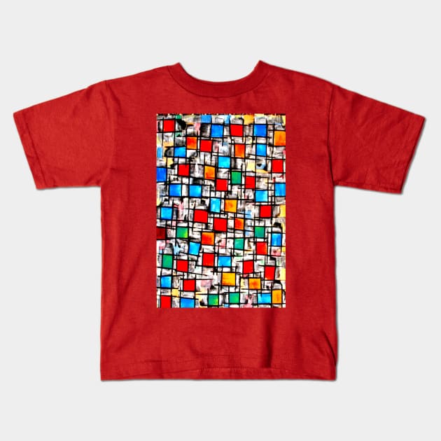 Abstract art Kids T-Shirt by TAMOH65